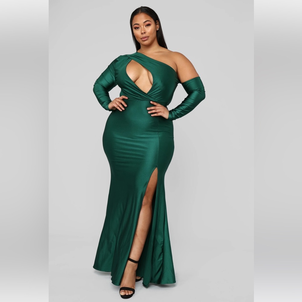 Green fashion nova dress